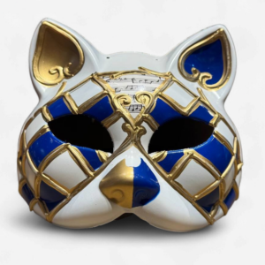 Diamond Fox Mask Blue